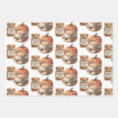Pumpkin Gewürzcreme Geschenkpapier Set (Vorderseite 2)