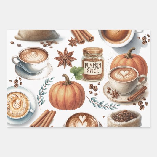 Pumpkin Gewürzcreme Geschenkpapier Set (Vorderseite)