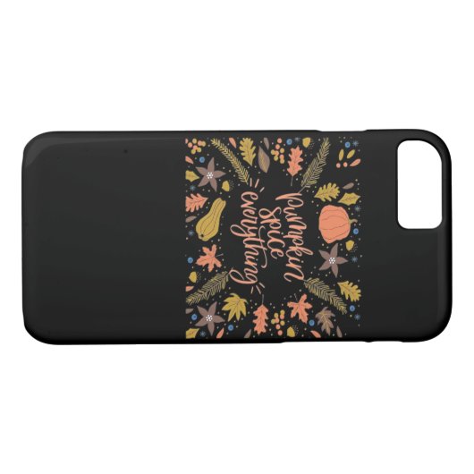 Pumpkin Gewürze alles Funny Design Case-Mate iPhone Hülle (Rückseite (Horizontal))
