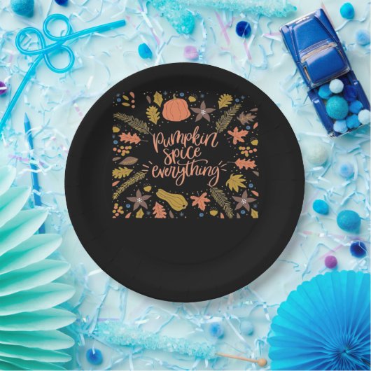 Pumpkin Gewürze alles Funny Design Pappteller (Party)