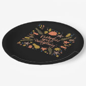 Pumpkin Gewürze alles Funny Design Pappteller (Schrägansicht)