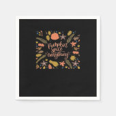 Pumpkin Gewürze alles Funny Design Serviette (Vorderseite)