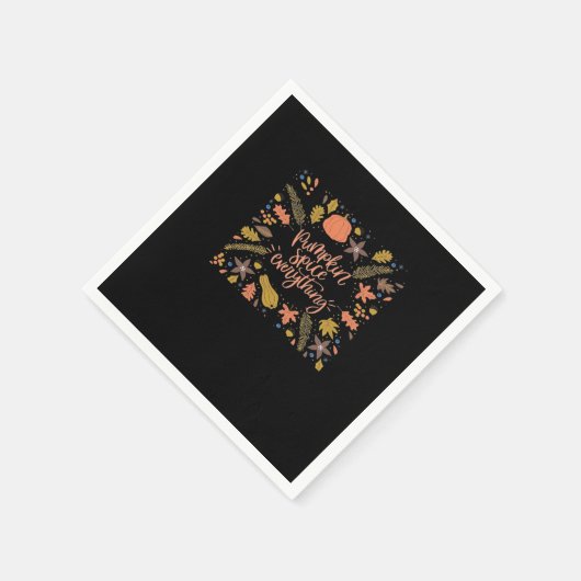 Pumpkin Gewürze alles Funny Design Serviette (Ecke)