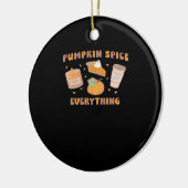 Pumpkin Gewürze alles Funny Herbst Keramik Ornament (Links)