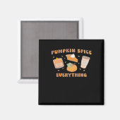 Pumpkin Gewürze alles Funny Herbst Magnet (Vorderseite/Rückseite)
