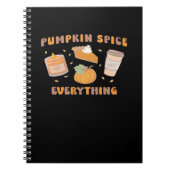 Pumpkin Gewürze alles Funny Herbst Notizblock (Vorderseite)