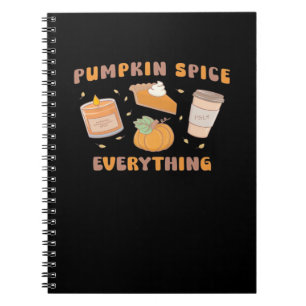 Pumpkin Gewürze alles Funny Herbst Notizblock