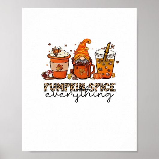 Pumpkin Gewürze Alles - Funny Holiday Design Poster (Vorne)
