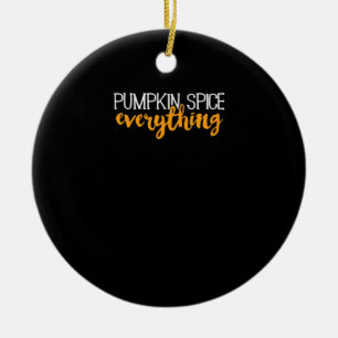 Pumpkin Gewürze Alles Herbst Herbst Jahreszeit Ess Keramik Ornament