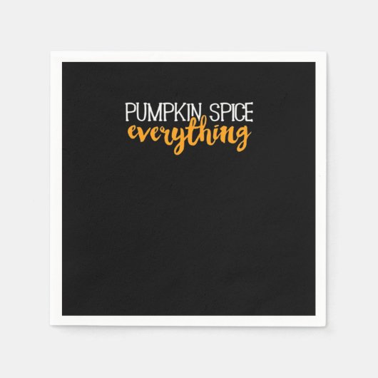 Pumpkin Gewürze Alles Herbst Herbst Jahreszeit Ess Serviette (Vorderseite)