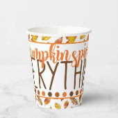 Pumpkin Gewürze alles Herbstlaub Papier Cups Pappbecher (Links)