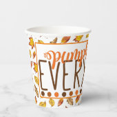 Pumpkin Gewürze alles Herbstlaub Papier Cups Pappbecher (Vorderseite)