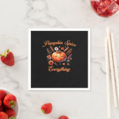 Pumpkin Gewürze alles - Herbstsaison Design über Serviette (Beispiel)