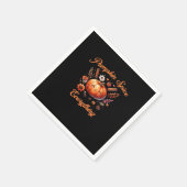 Pumpkin Gewürze alles - Herbstsaison Design über Serviette (Ecke)