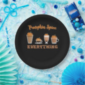 Pumpkin Gewürze alles Kaffee essenziell Pappteller (Party)