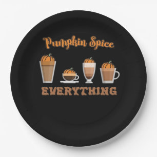 Pumpkin Gewürze alles Kaffee essenziell Pappteller