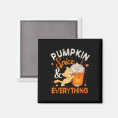 Pumpkin Gewürze alles Katze Lover Niedlich Herbst Magnet (Vorderseite/Rückseite)