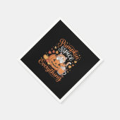 Pumpkin Gewürze alles Katze Lover Niedlich Herbst  Serviette (Ecke)