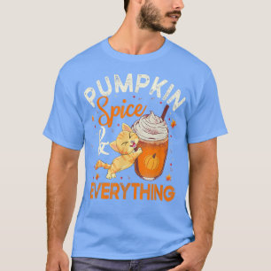 Pumpkin Gewürze alles Katze Lover Niedlich Herbst T-Shirt