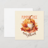 Pumpkin Gewürze alles - Latte & Herbstblätter (Vorne/Hinten)
