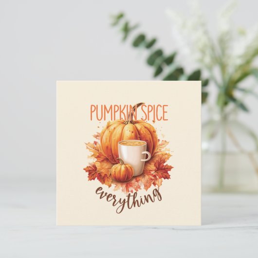 Pumpkin Gewürze alles - Latte & Herbstblätter (Stehend Vorderseite)