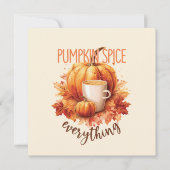 Pumpkin Gewürze alles - Latte & Herbstblätter (Vorderseite)