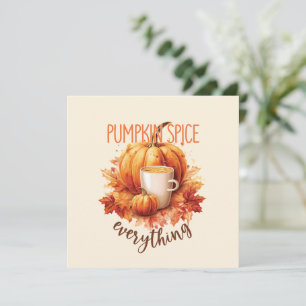 Pumpkin Gewürze alles - Latte & Herbstblätter