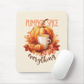 Pumpkin Gewürze alles - Latte & Herbstblätter Mousepad (Mit Mouse)