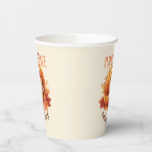 Pumpkin Gewürze alles - Latte & Herbstblätter Pappbecher (Links)