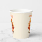 Pumpkin Gewürze alles - Latte & Herbstblätter Pappbecher (Rechts)