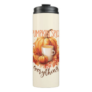 Pumpkin Gewürze alles - Latte & Herbstblätter Thermosbecher
