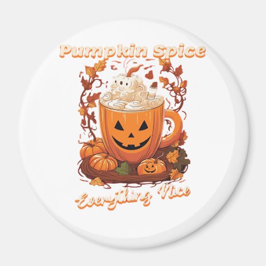 Pumpkin Gewürze alles Nice Pumpkin Gewürz-Kaffee Magnet (Vorne)