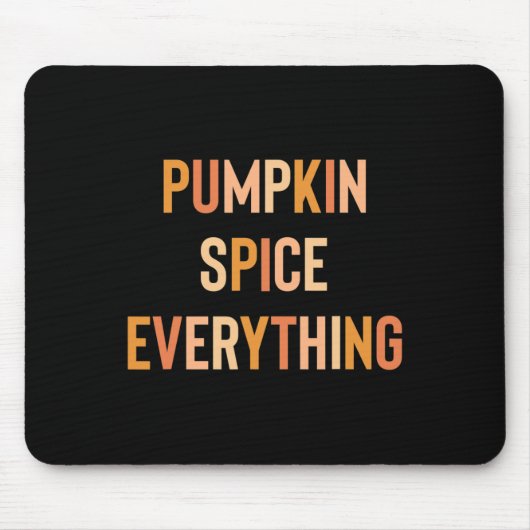 Pumpkin Gewürze Alles Niedliche Fall Regenbogen Mousepad (Vorne)