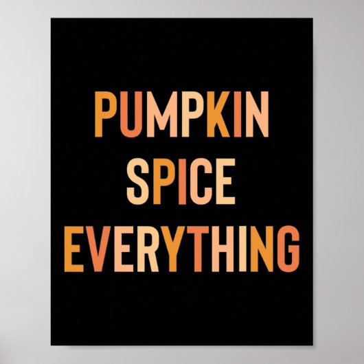 Pumpkin Gewürze Alles Niedliche Fall Regenbogen Poster (Vorne)
