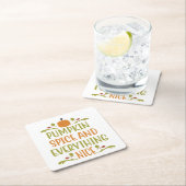 Pumpkin Gewürze Alles Nizza Herbstferien Rechteckiger Pappuntersetzer (Vor Ort)