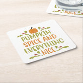 Pumpkin Gewürze Alles Nizza Herbstferien Rechteckiger Pappuntersetzer (angewinkelt)