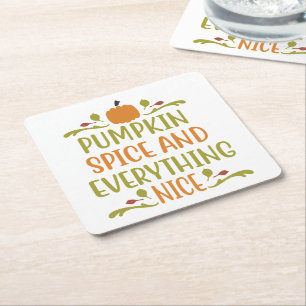 Pumpkin Gewürze Alles Nizza Herbstferien Rechteckiger Pappuntersetzer