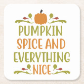 Pumpkin Gewürze Alles Nizza Herbstferien Rechteckiger Pappuntersetzer (Vorderseite)