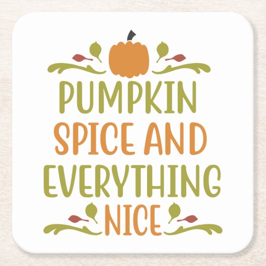 Pumpkin Gewürze Alles Nizza Herbstferien Rechteckiger Pappuntersetzer (Vorderseite)