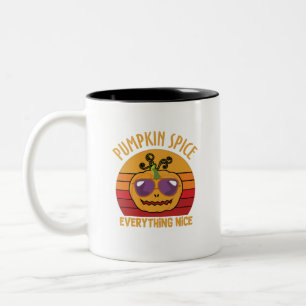 Pumpkin Gewürze alles schön - Halloween Zweifarbige Tasse