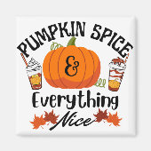 Pumpkin Gewürze alles schön Magnet (Vorne)
