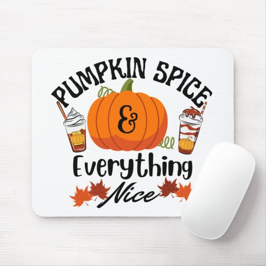 Pumpkin Gewürze alles schön Mousepad (Mit Mouse)