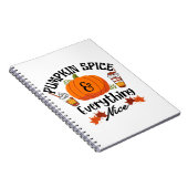 Pumpkin Gewürze alles schön Notizblock (Rechte Seite)