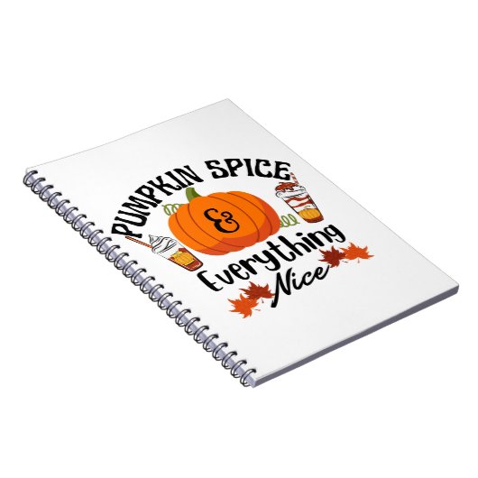 Pumpkin Gewürze alles schön Notizblock (Rechte Seite)