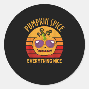 Pumpkin Gewürze alles schöne Halloween-Kostüm Runder Aufkleber