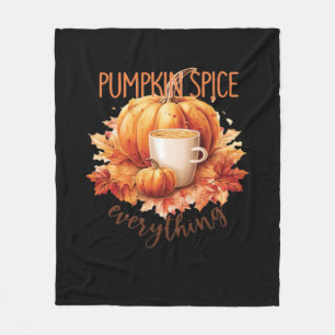 Pumpkin Gewürze Alles Word Kunst Fleecedecke