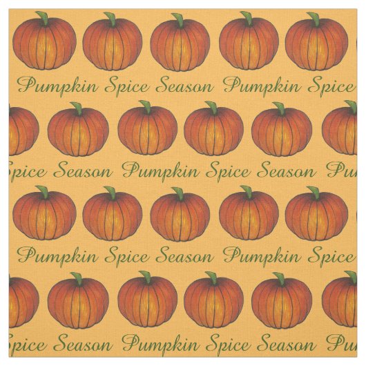 Pumpkin Gewürze Jahreszeit Herbst Herbst Urlaub Stoff (Muster)