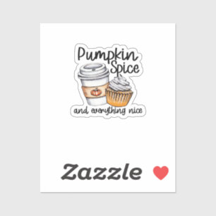 Pumpkin Gewürze und alles Gute Niedlich & Funny Tr Aufkleber