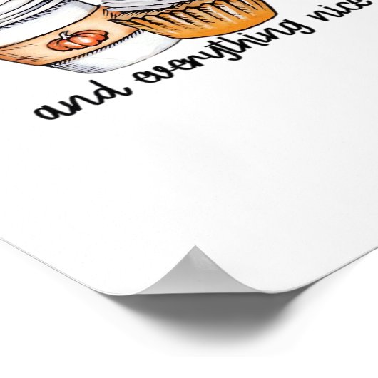 Pumpkin Gewürze und alles Gute Niedlich & Funny Tr Poster (Ecke)