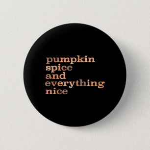 Pumpkin Gewürze und alles Nötige Schöne Herbst Button